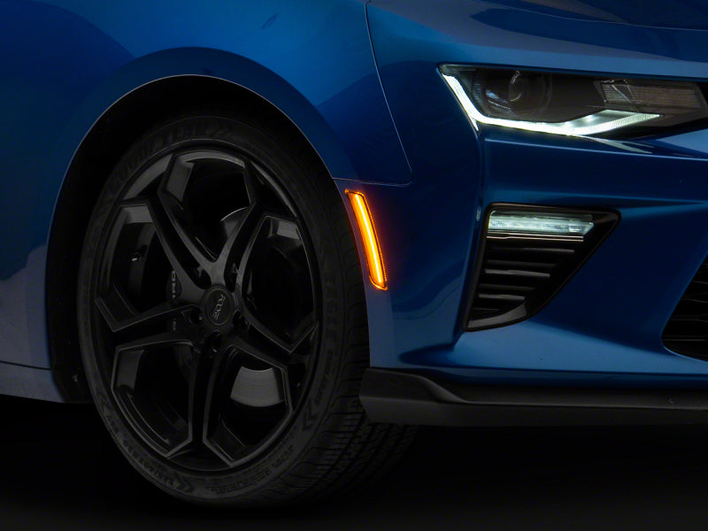 Raxiom 16-23 Chevrolet Camaro Axial Series LED Front and Rear Side Markers- Clear - CC2933