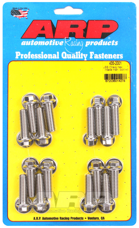ARP BB Chevy Hex Intake Manifold Bolt Kit - 435-2001 by ARP