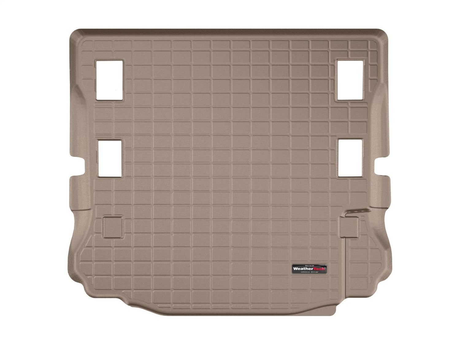 Weathertech - Cargo Liner - Tan Behind 1st Row Seating 07-14 Jeep Wrangler - 411057