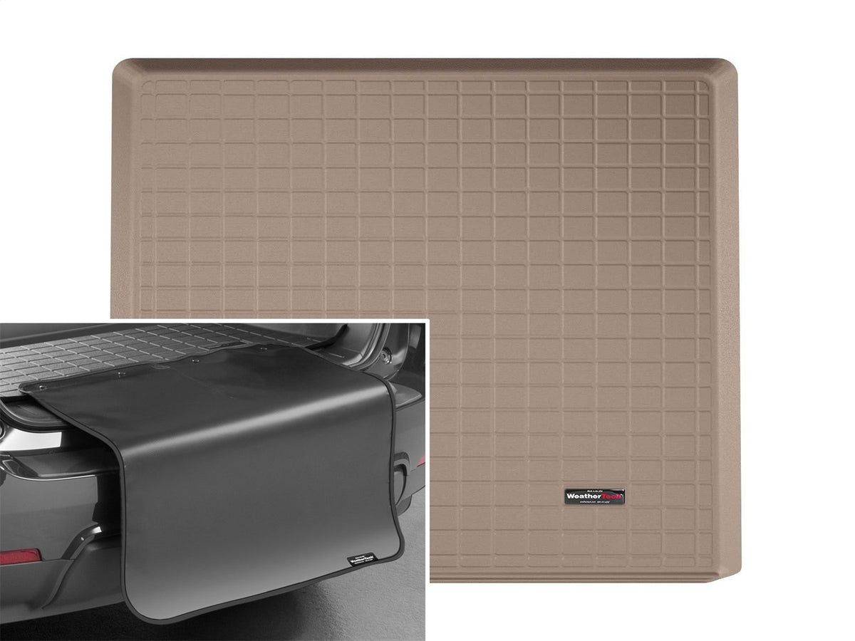 Weathertech - Cargo Liner w/Bumper Protector - Tan Behind 2nd Row Seating 18-20 Tahoe - 411223SK