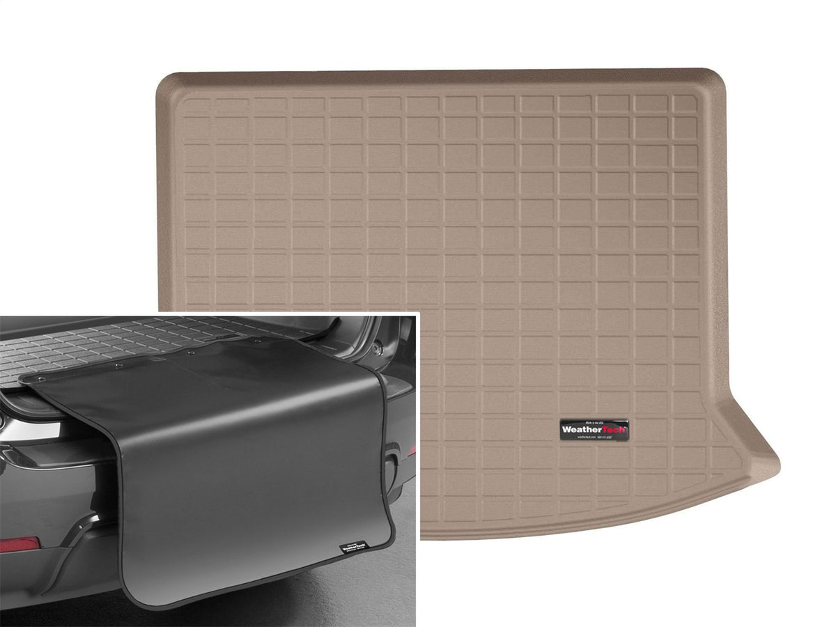 Weathertech - Cargo Liner w/Bumper Protector - Tan Behind 2nd Row Seating 19-25 Cadillac XT4 - 411231SK