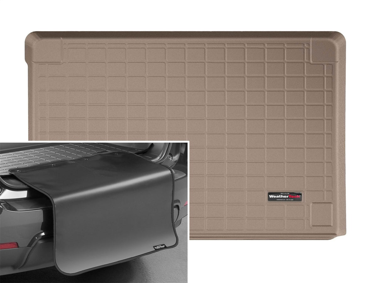 Weathertech - Cargo Liner w/Bumper Protector - Tan Behind 2nd Row Seating 19-25 Mercedes Benz G-Class / 19-25 Mercedes B