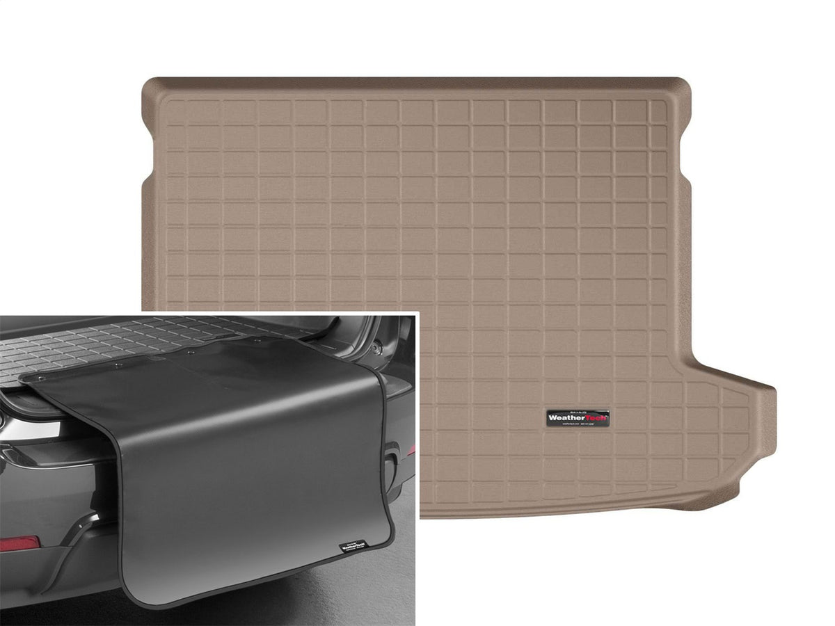 Weathertech - Cargo Liner w/Bumper Protector - Tan Behind 2nd Row Seating 19-21 Tucson - 411243SK