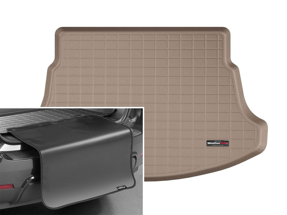 Weathertech - Cargo Liner w/Bumper Protector - Tan Behind 2nd Row Seating 19-22 UX - 411249SK