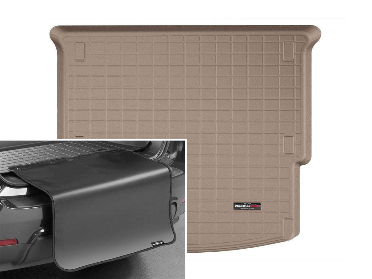 Weathertech - Cargo Liner w/Bumper Protector - Tan Behind 2nd Row Seating 19-26 Chevrolet Blazer - 411251SK