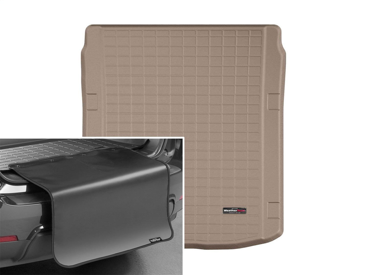 Weathertech - Cargo Liner w/Bumper Protector - Tan Behind 2nd Row Seating 19-25 Audi A7 / 21-26 Audi RS7 / 20-25 Audi S7