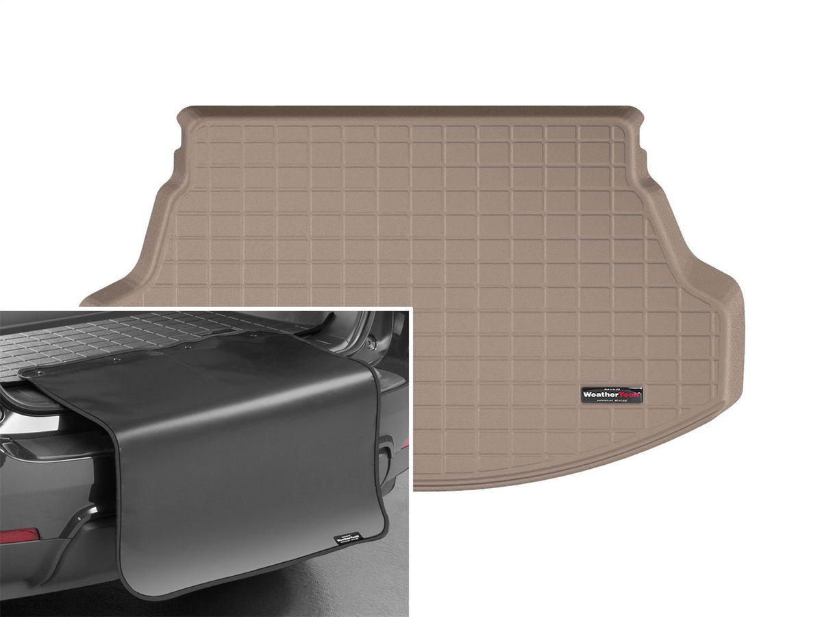 Weathertech - Cargo Liner w/Bumper Protector - Tan Behind 2nd Row Seating 19-25 UX - 411259SK