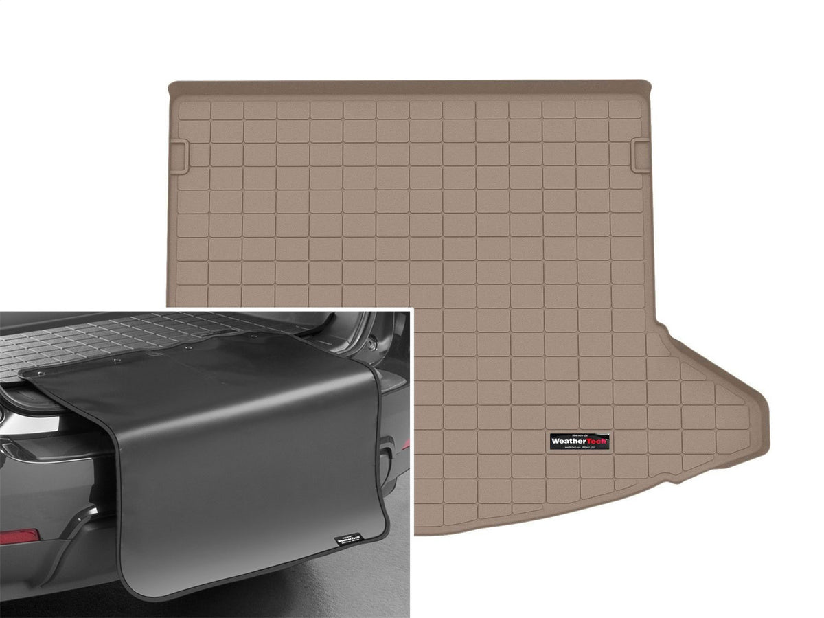 Weathertech - Cargo Liner w/Bumper Protector - Tan Lower Cargo Area 22-25 Mazda CX-5 - 411519SK