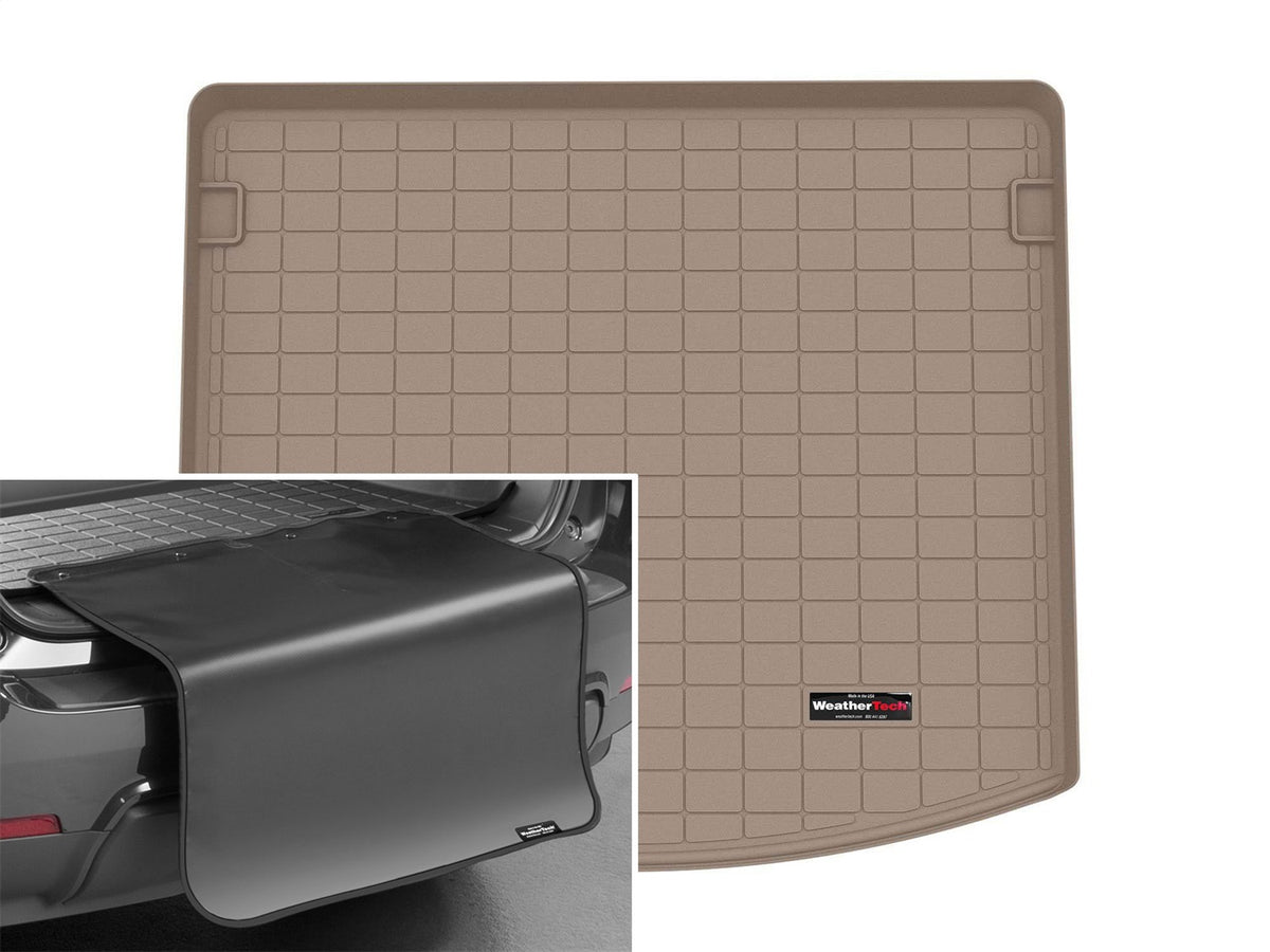 Weathertech - Cargo Liner w/Bumper Protector - Tan Upper Cargo Area 22-25 Mazda CX-5 - 411526SK