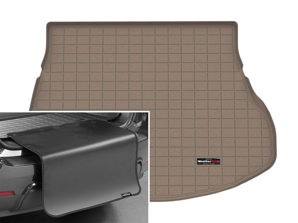 Weathertech - Cargo Liner w/Bumper Protector - Tan Behind 2nd Row Seating 22-25 Lexus NX - 411532SK