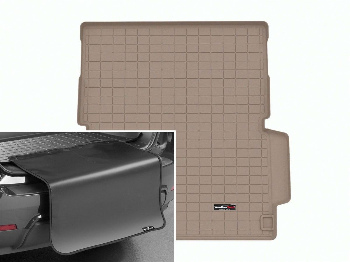 Weathertech - Cargo Liner w/Bumper Protector - Tan Behind 2nd Row Seating 22-25 Rover Range Rover - 411552SK