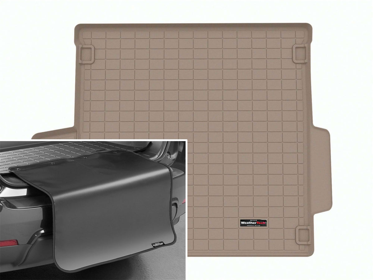 Weathertech - Cargo Liner w/Bumper Protector - Tan Behind 2nd Row Seating 22-25 Land Rover Range-Rover - 411558SK