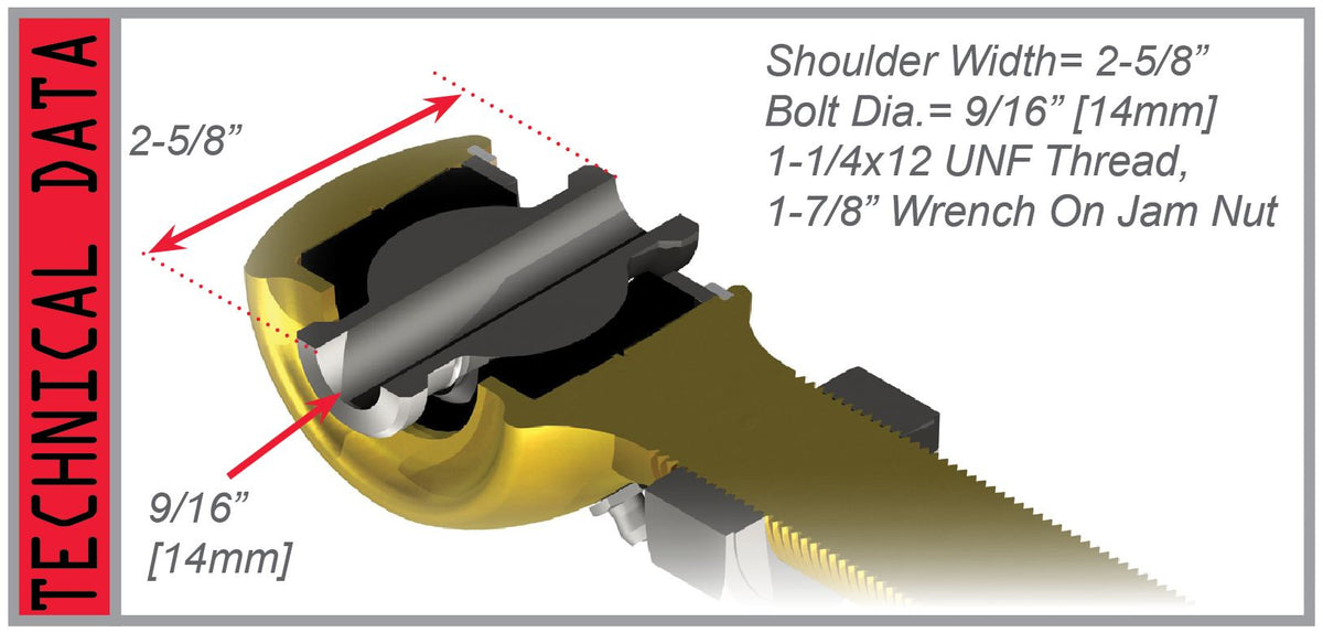 Teraflex TJ R Upper Arm Joint - Large Frame (lh)