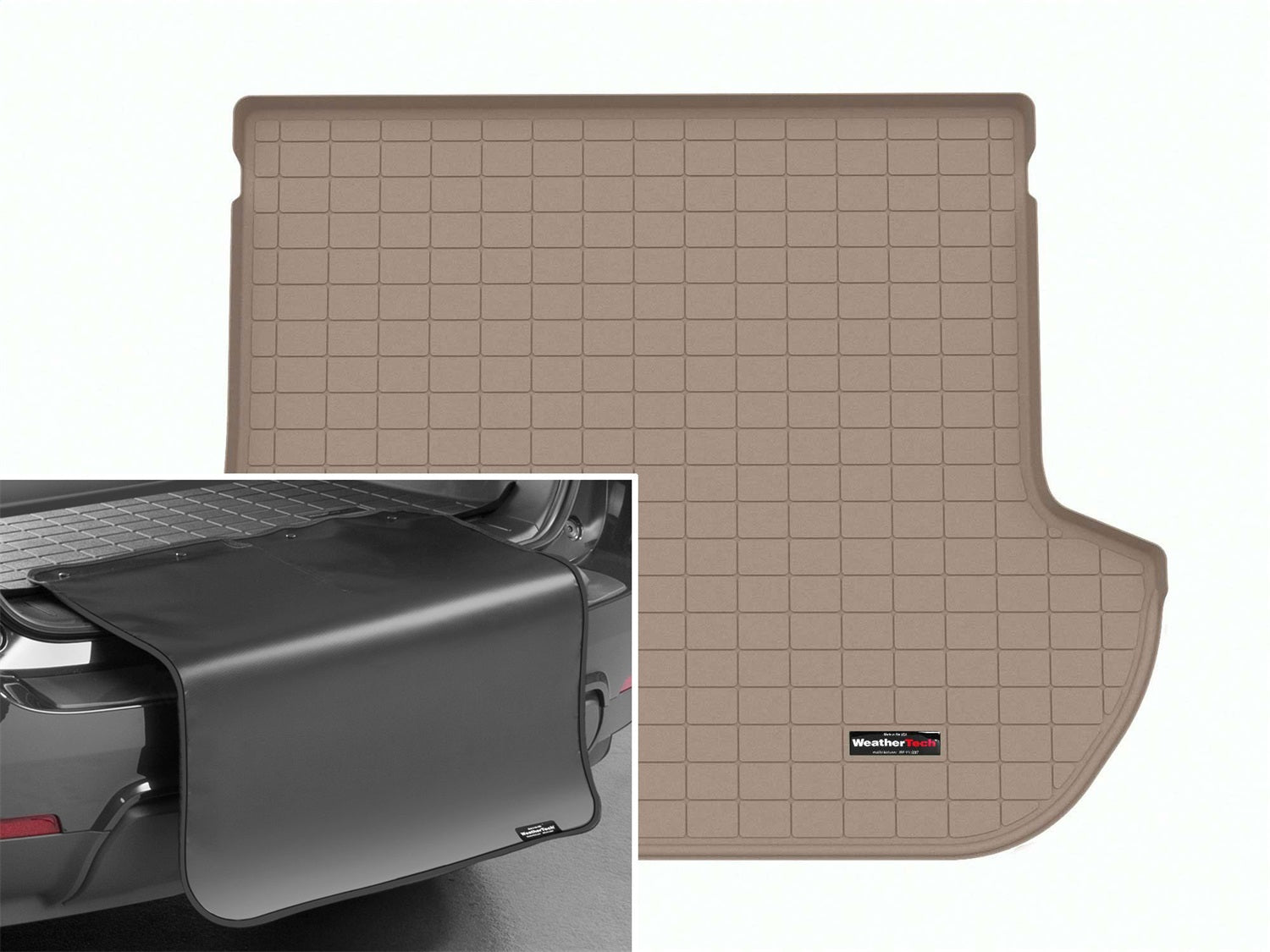 Weathertech - Cargo Liner w/Bumper Protector - Tan Behind 2nd Row Seating 10-14 Subaru Outback - 411673SK