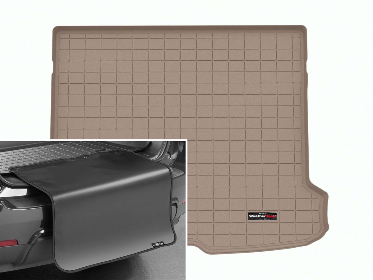 Weathertech - Cargo Liner w/Bumper Protector - Tan Behind 2nd Row Seating 23-26 Benz GLC - 411702SK