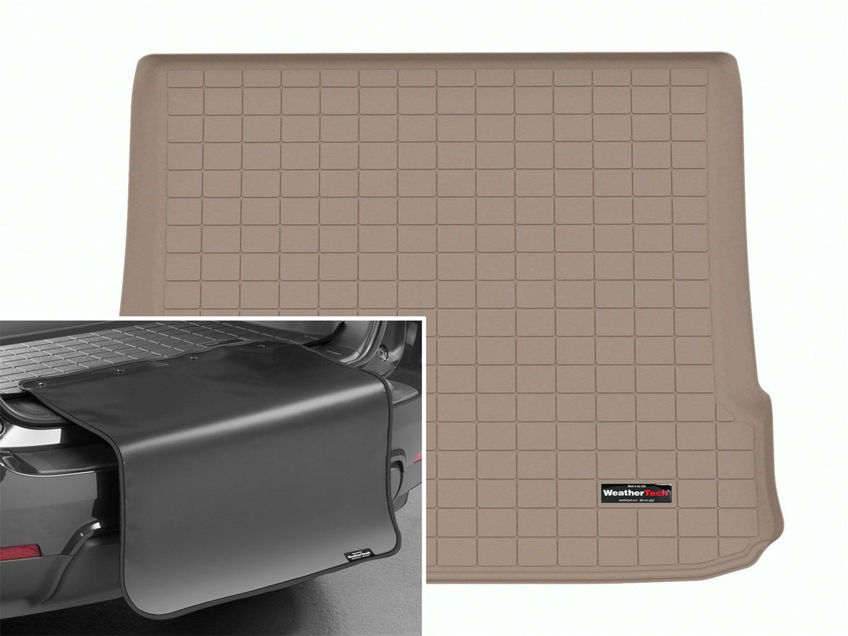 Weathertech - Cargo Liner w/Bumper Protector - Tan Behind 2nd Row Seating 23-25 Mercedes Benz EQE - 411703SK