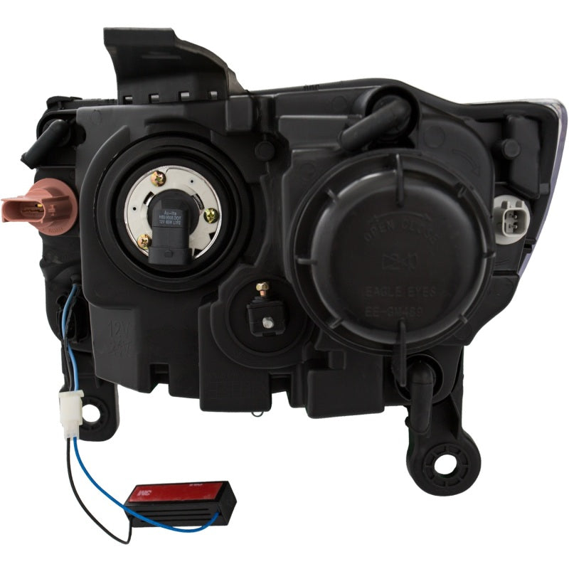 ANZO 2014-2015 Jeep Grand Cherokee Projector Headlights w/ Plank Style Design Black - 111329