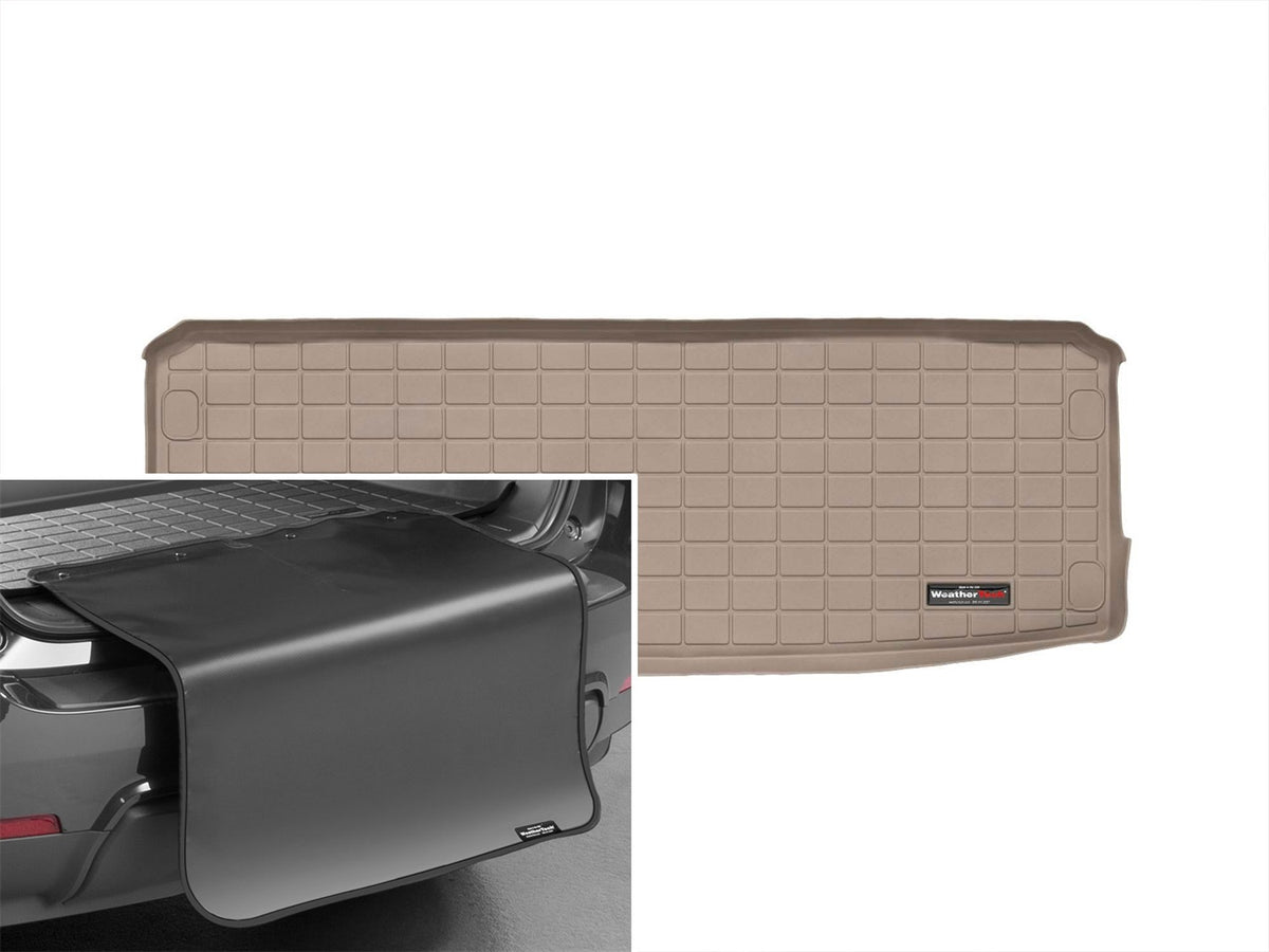 Weathertech - Cargo Liner w/Bumper Protector - Tan Behind 3rd Row Seating 05-15 Armada / 04 Pathfinder - 41254SK