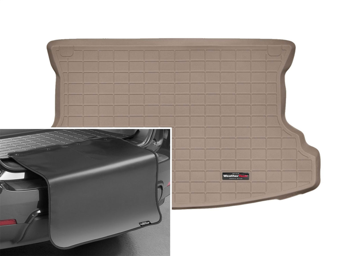 Weathertech - Cargo Liner w/Bumper Protector - Tan Behind 2nd Row Seating 05-09 Hyundai Tucson / 05-10 Kia Sportage - 41
