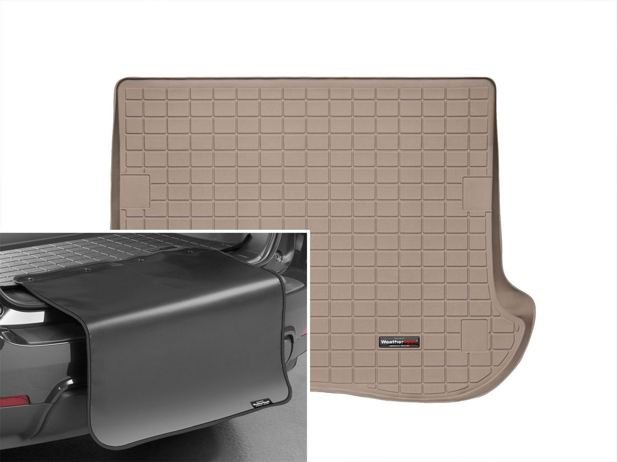 Weathertech - Cargo Liner w/Bumper Protector - Tan Behind 2nd Row Seating 05-10 Jeep Grand-Cherokee - 41280SK