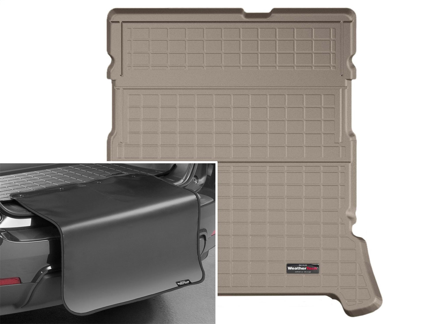 Weathertech - Cargo Liner w/Bumper Protector - Tan Behind 2nd Row Seating 05-09 Chevrolet Equinox - 41281SK