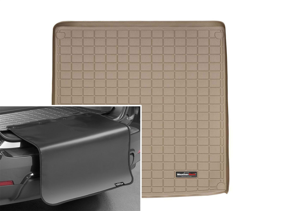 Weathertech - Cargo Liner w/Bumper Protector - Tan Behind 2nd Row Seating 06-11 Benz ML / 07-11 Benz ML63 AMG - 41285SK