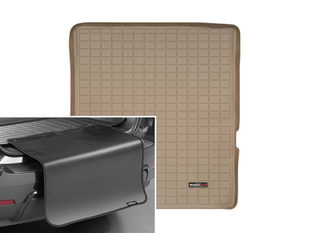 Weathertech - Cargo Liner w/Bumper Protector - Tan Behind 2nd Row Seating 09-19 Ford Flex / 10-19 Lincoln MKT - 41471SK