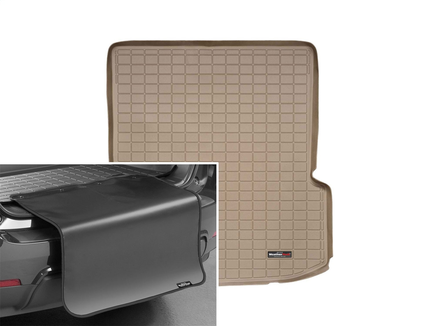 Weathertech - Cargo Liner w/Bumper Protector - Tan Behind 2nd Row Seating 11-19 Ford Explorer - 41489SK