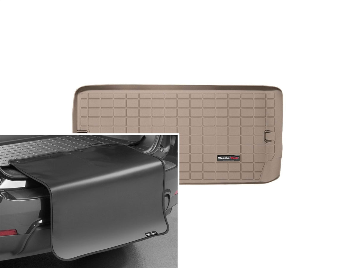 Weathertech - Cargo Liner w/Bumper Protector - Tan Behind 3rd Row Seating 11-26 Durango - 41492SK