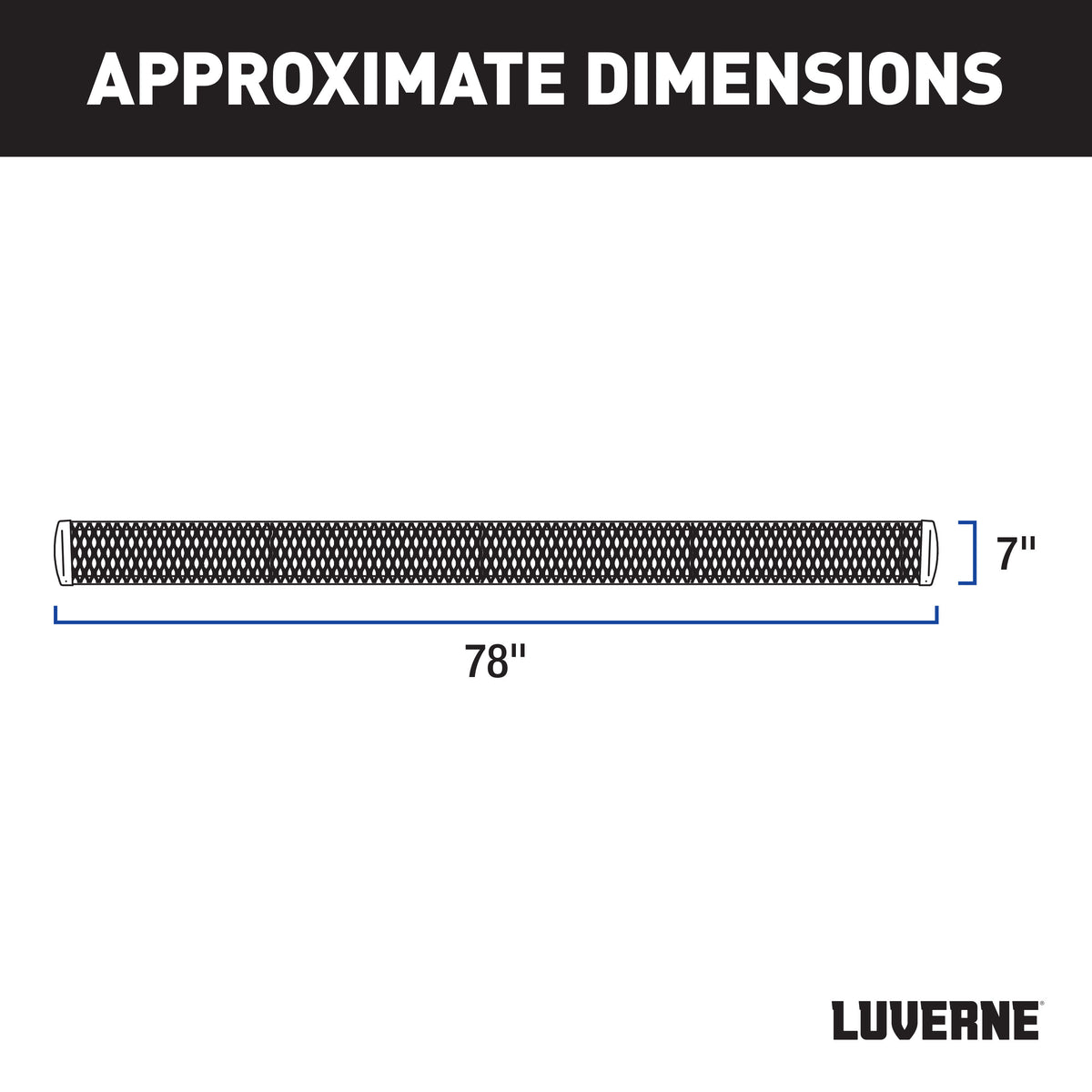 LUVERNE 415078-401734 Grip Step Black Aluminum 78-Inch Truck Running Boards, Select Ford F-250, F-350, F-450, F-550 Super Duty