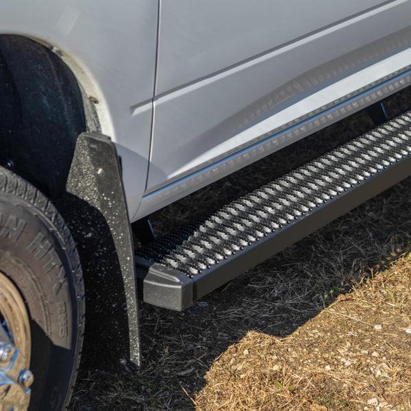 LUVERNE 415088-401734 Grip Step Black Aluminum 88-Inch Truck Running Boards, Select Ford F-250, F-350, F-450, F-550 Super Duty