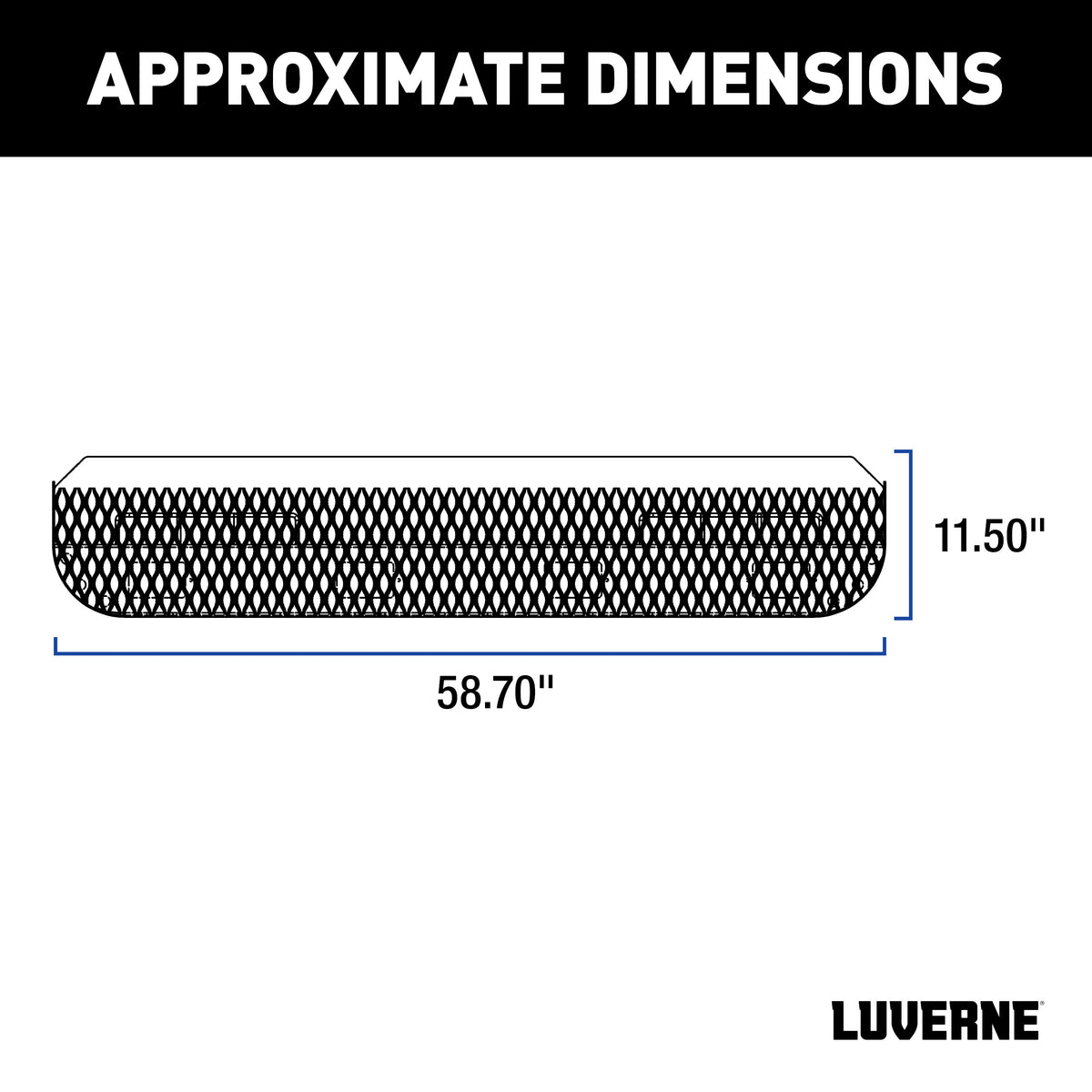 LUVERNE 415358 Impact Shock-Absorbing Rear Bumper Step (No Brackets)