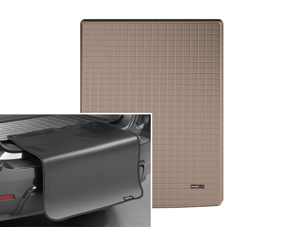 Weathertech - Cargo Liner w/Bumper Protector - Tan Behind 2nd Row Seating for Escalade / Suburban / Suburban-3500-HD / Y