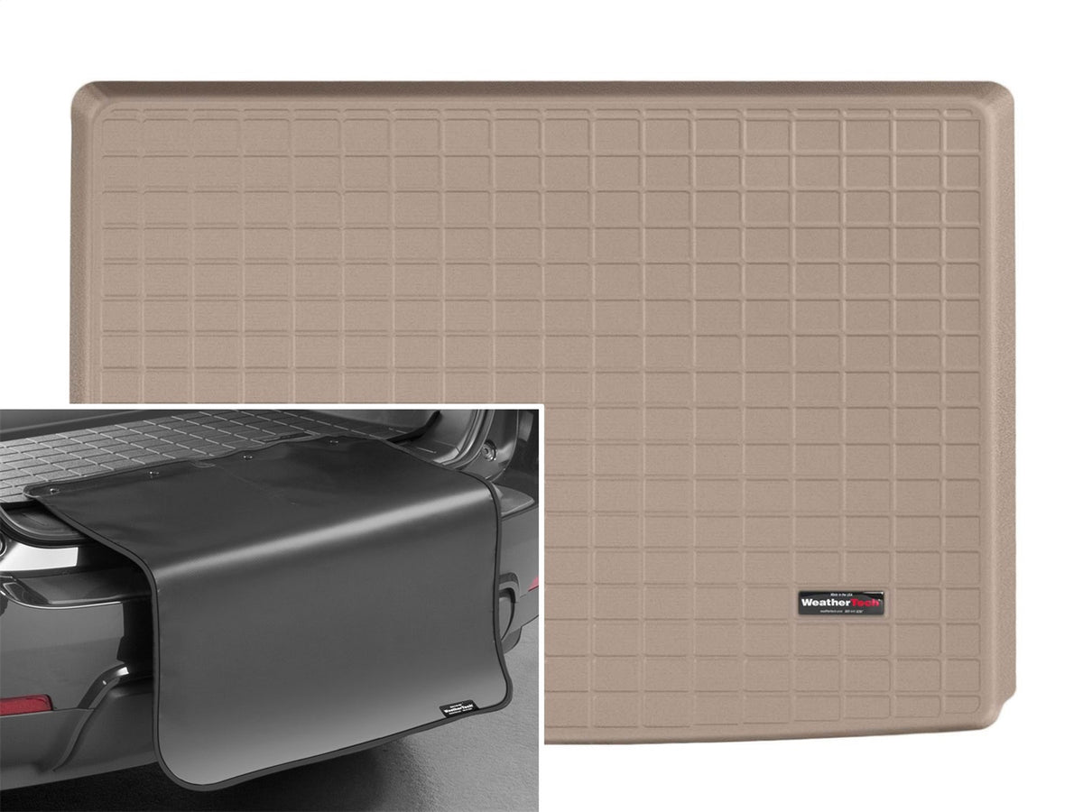 Weathertech - Cargo Liner w/Bumper Protector - Tan Behind 3rd Row Seating - 41678SK