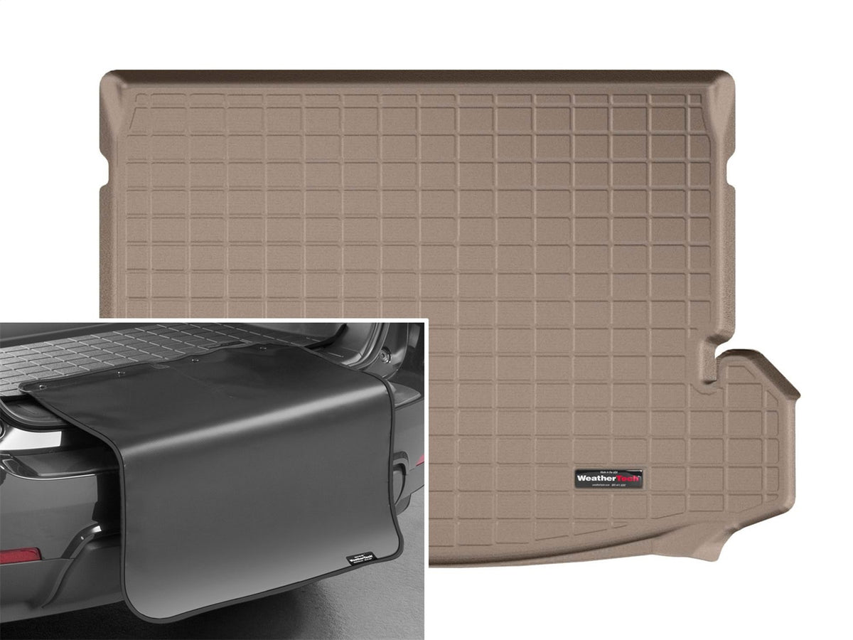 Weathertech - Cargo Liner w/Bumper Protector - Tan Behind 2nd Row Seating 14-20 Nissan Rogue - 41695SK
