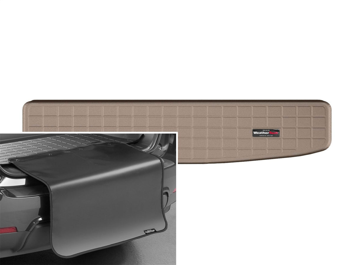 Weathertech - Cargo Liner w/Bumper Protector - Tan Behind 3rd Row Seating 08-13 Toyota Highlander - 41697SK