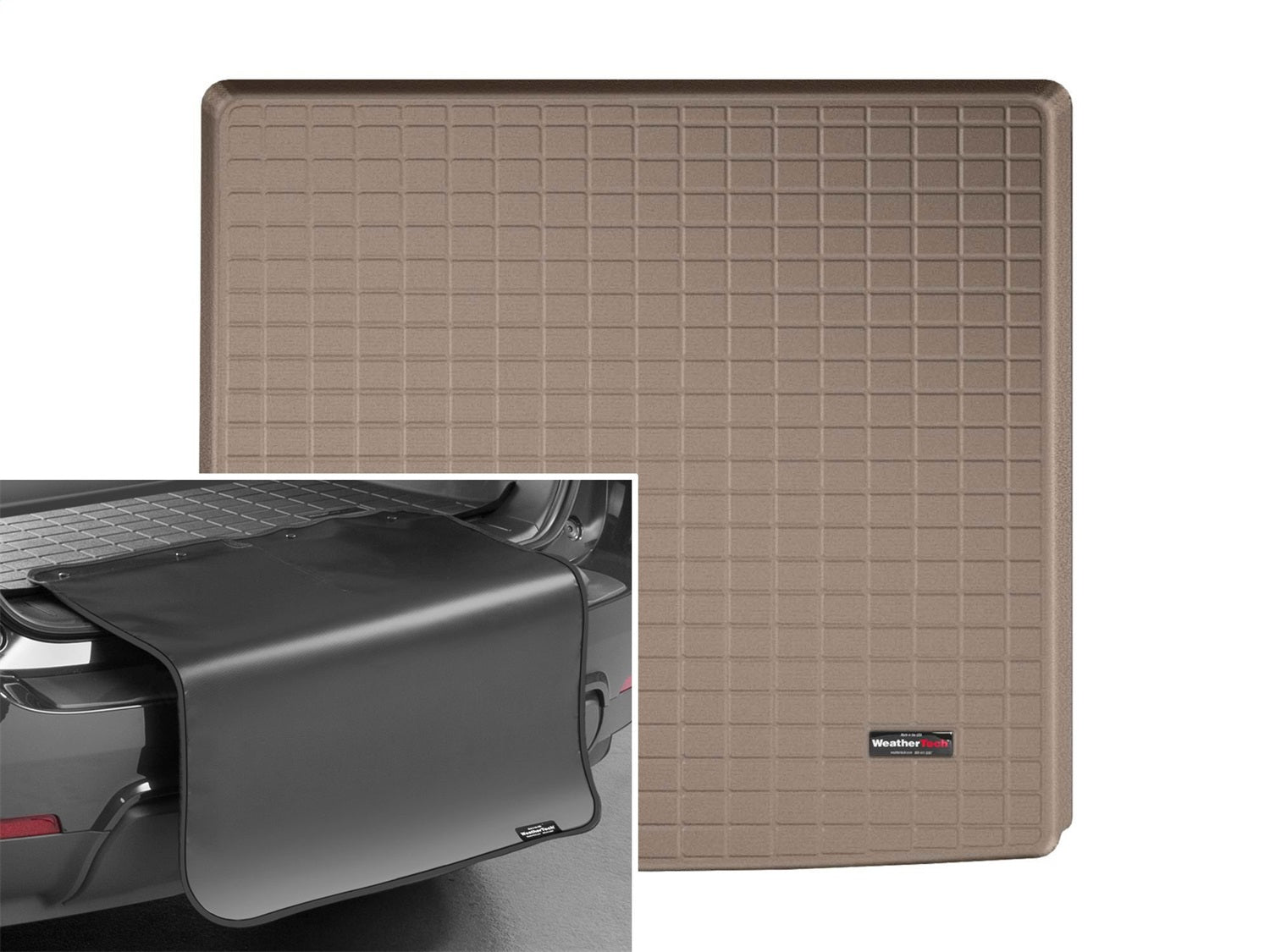 Weathertech - Cargo Liner w/Bumper Protector - Tan Behind 2nd Row Seating 15-20 Cadillac Escalade / 15-20 Chevrolet Taho