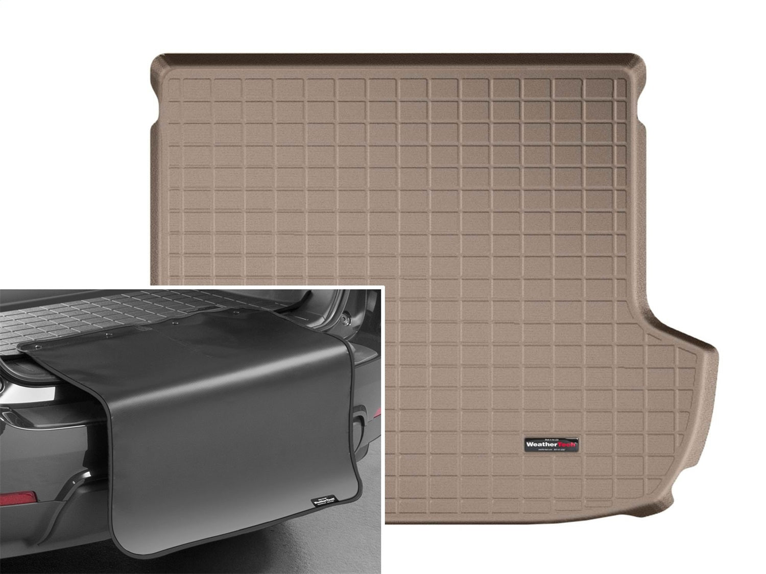 Weathertech - Cargo Liner w/Bumper Protector - Tan Behind 2nd Row Seating 15-19 Subaru Outback - 41729SK