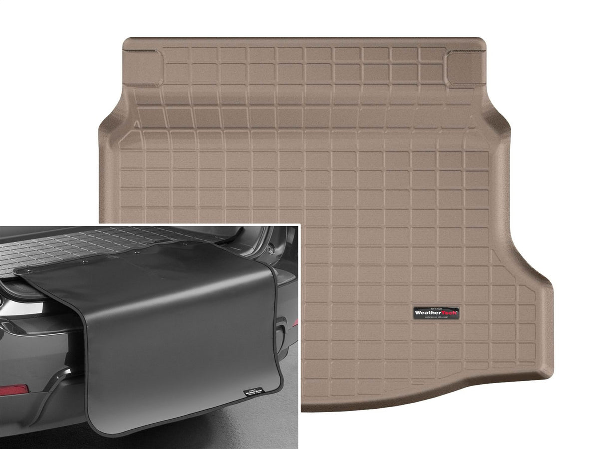Weathertech - Cargo Liner w/Bumper Protector - Tan Behind 2nd Row Seating 17-21 Honda Civic - 41968SK