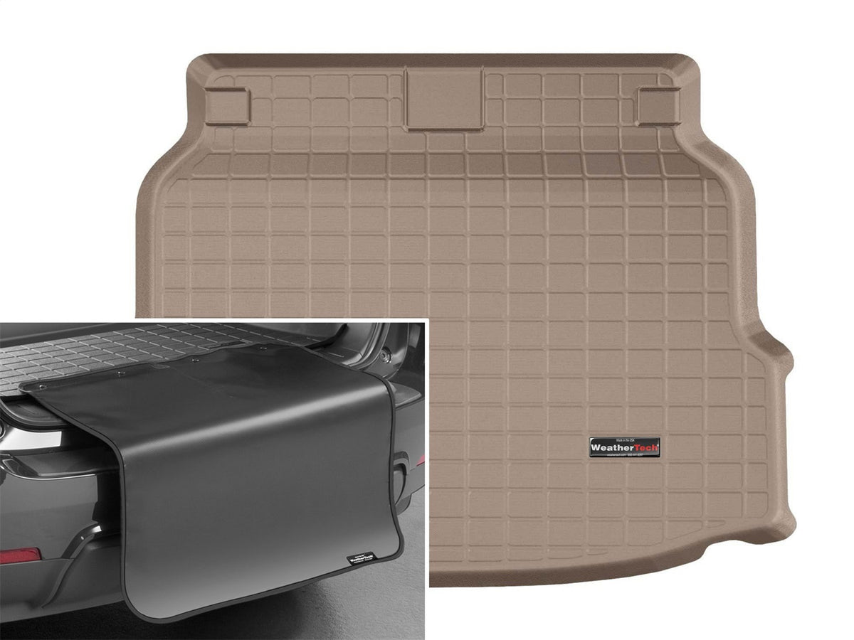 Weathertech - Cargo Liner w/Bumper Protector - Tan Behind 2nd Row Seating 17-21 Honda Civic - 41990SK