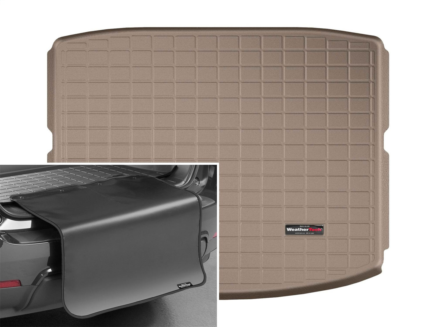 Weathertech - Cargo Liner w/Bumper Protector - Tan Cargo Tray In Lowest Position 17-22 Honda CR-V - 41992SK
