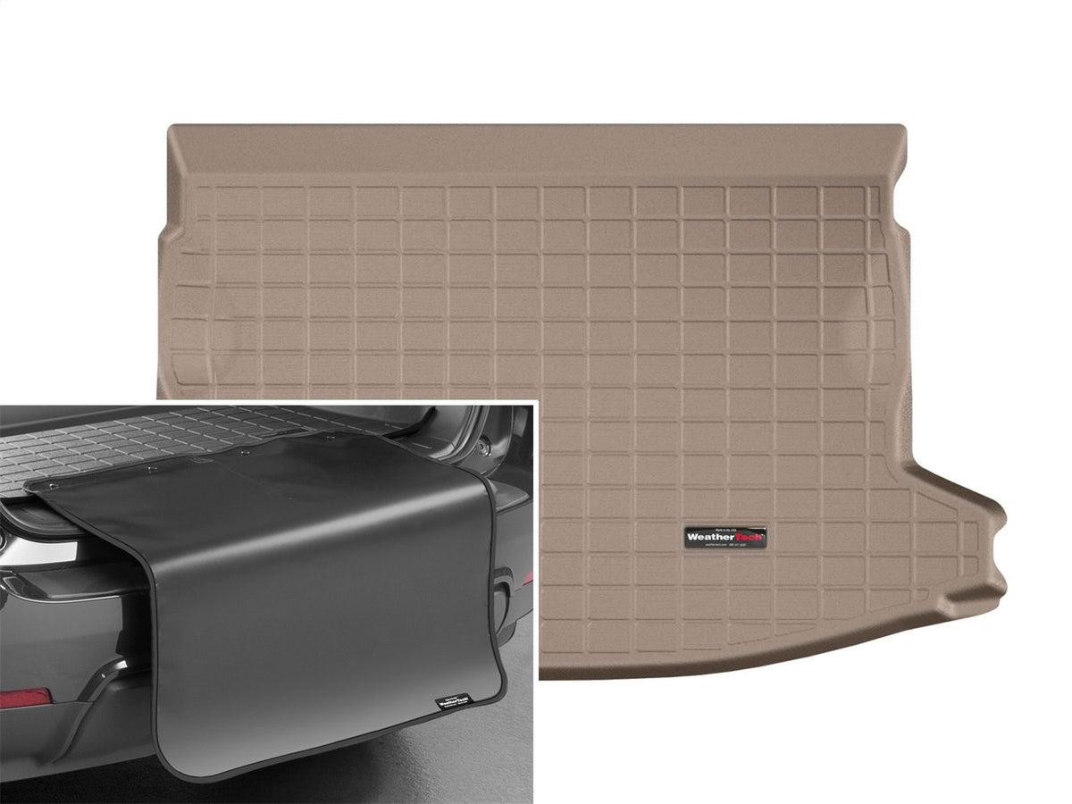 Weathertech - Cargo Liner w/Bumper Protector - Tan Behind 2nd Row Seating 18-23 Crosstrek / 17-23 Impreza - 41994SK