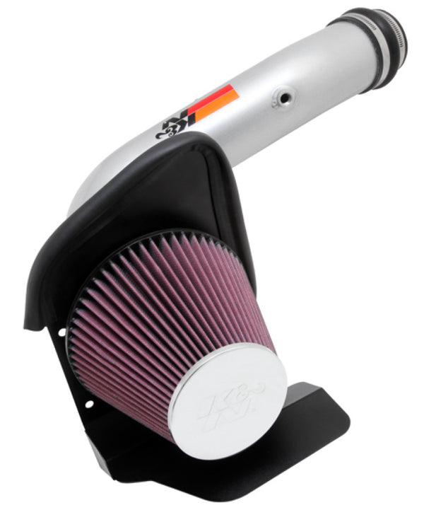 K&N 10-11 Ford Taurus 3.5L V6 Silver Typhoon Cold Air Intake - 69-3528TS for 2010-2012 Ford Taurus - front view
