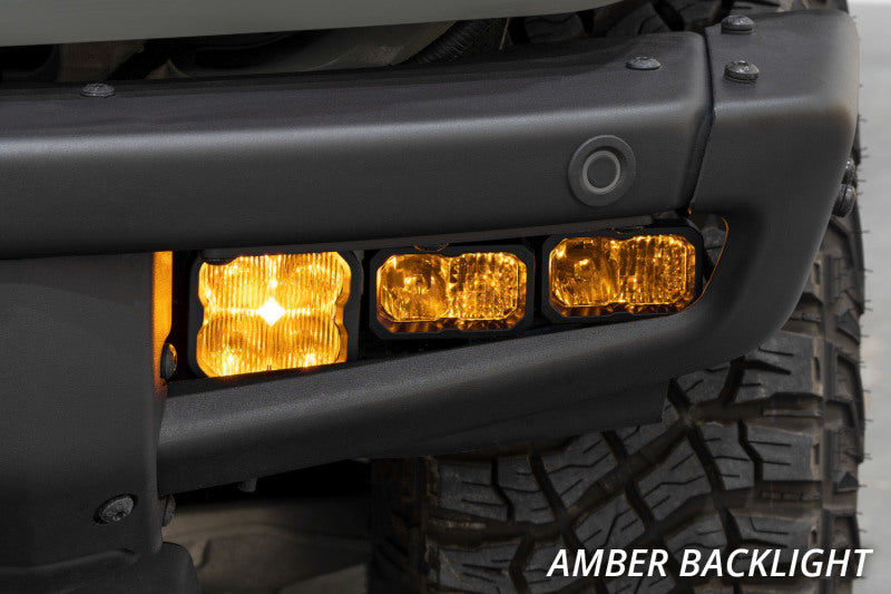 Diode Dynamics 21-Up Ford Bronco Stage Series Fog Pocket Kit - White Sport - DD7178 for 2021-2026 Ford Bronco - close-up