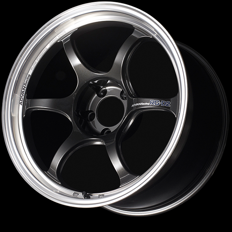 Advan RG-D2 18x9.5 +40mm 5-100 Machining &amp; Black Gun Metallic Wheel - YAT8J40DMBG