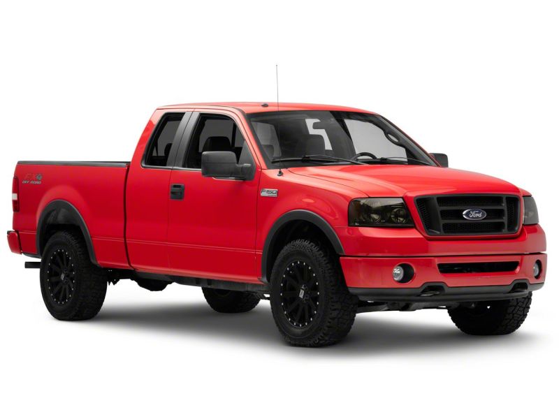 Raxiom 04-08 Ford F-150 Axial Series OEM Style Replacement Headlights- Chrome Housing- Smoked Lens - T551342