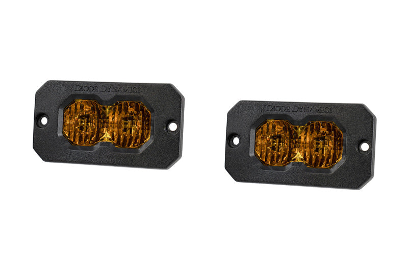 Diode Dynamics C2 2.0 Max Yellow Combo/Driving Flush ABL (Pair) - DD8131P