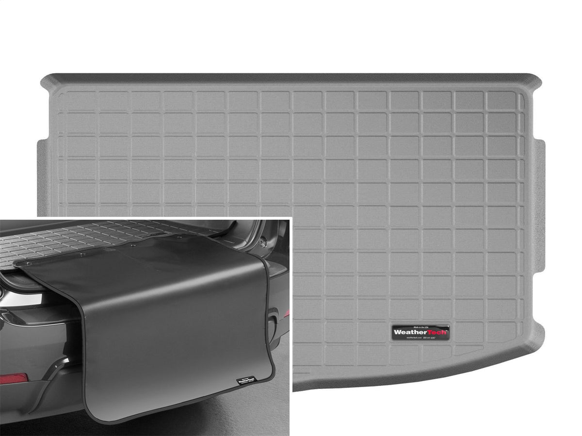 Weathertech - Cargo Liner w/Bumper Protector - Gray Behind 2nd Row Seating 18-23 Kia Rio - 421068SK