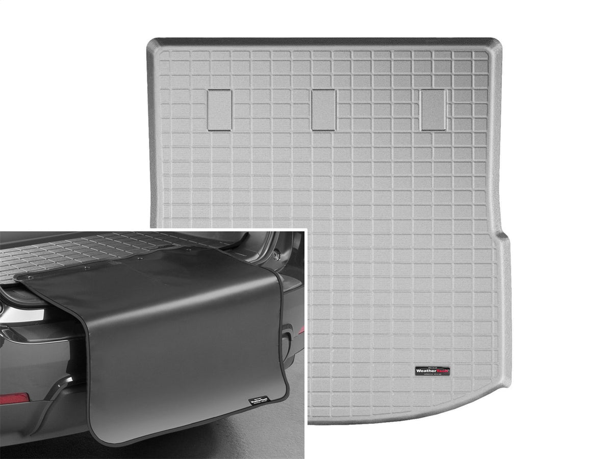 Weathertech - Cargo Liner w/Bumper Protector - Gray Behind 2nd Row Seating 18-24 Buick Enclave - 421081SK