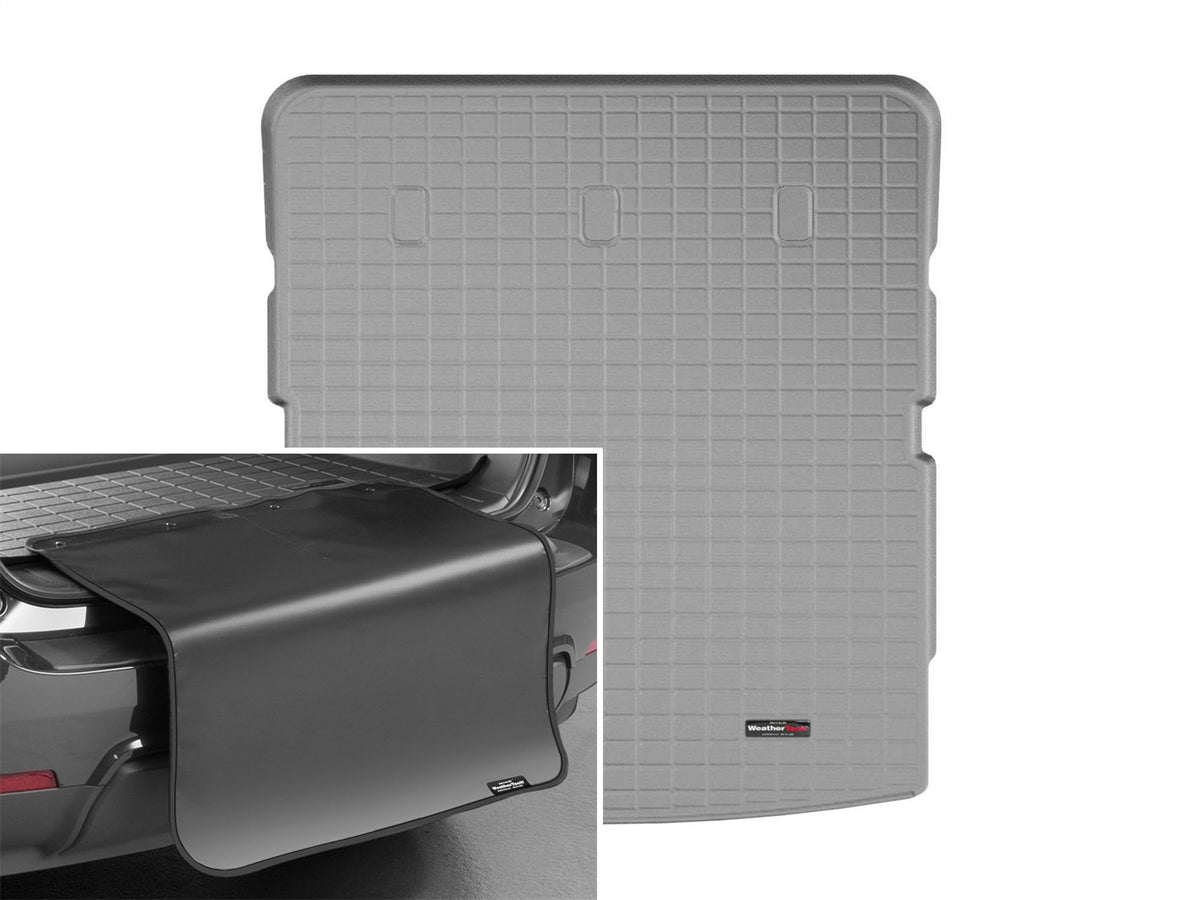 Weathertech - Cargo Liner w/Bumper Protector - Gray Behind 2nd Row Seating 18-24 Ford Expedition / 18-24 Lincoln Navigat